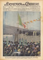 Eine schöne patriotische Zeremonie in Abbazia